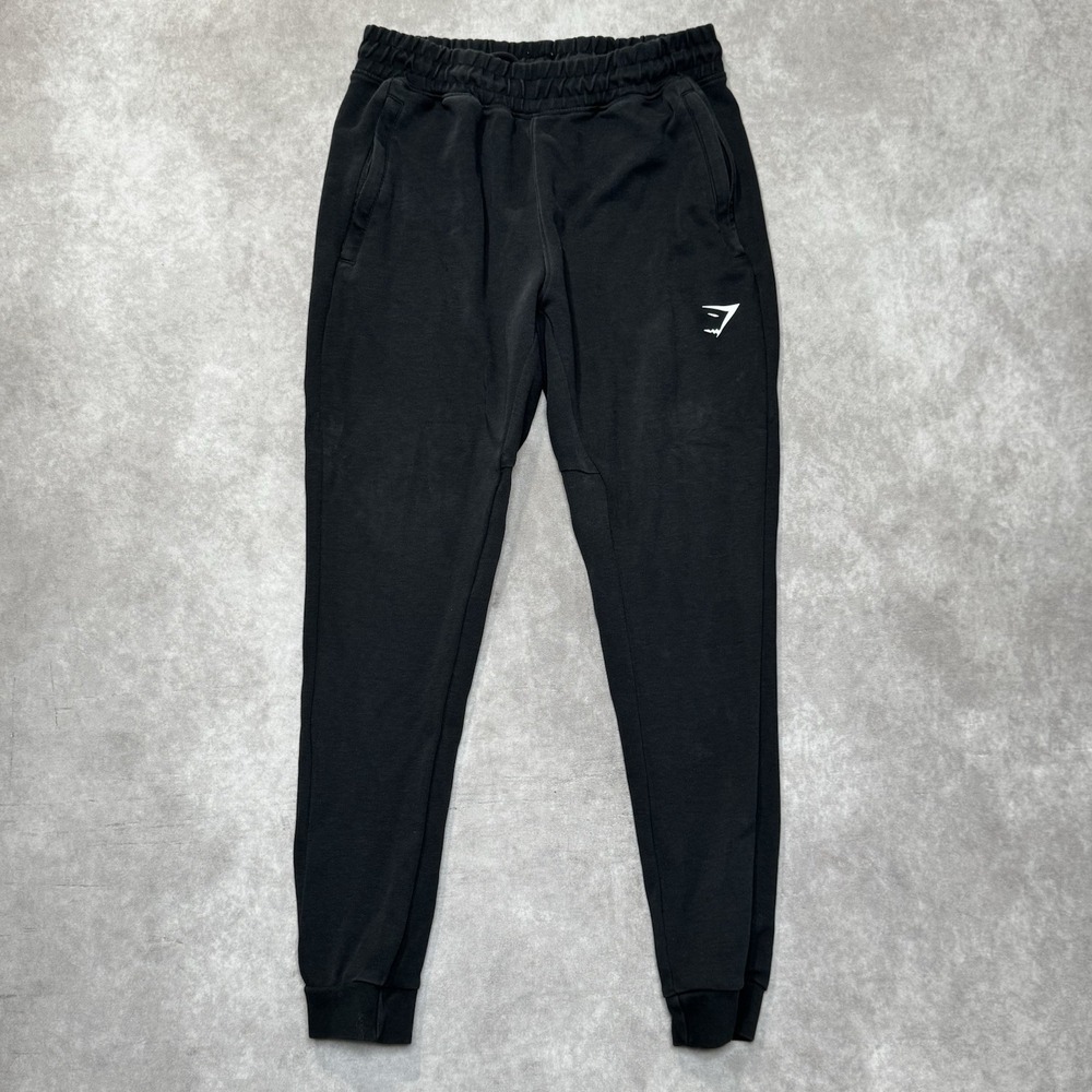 Gymshark Sweatpants Adult S Fade Black Essential Joggers Gym Workout Lift Mens